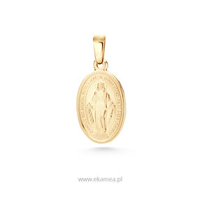 Złoty cudowny medalik pr. 585 awers